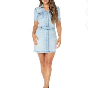Denim Button-Down Dress